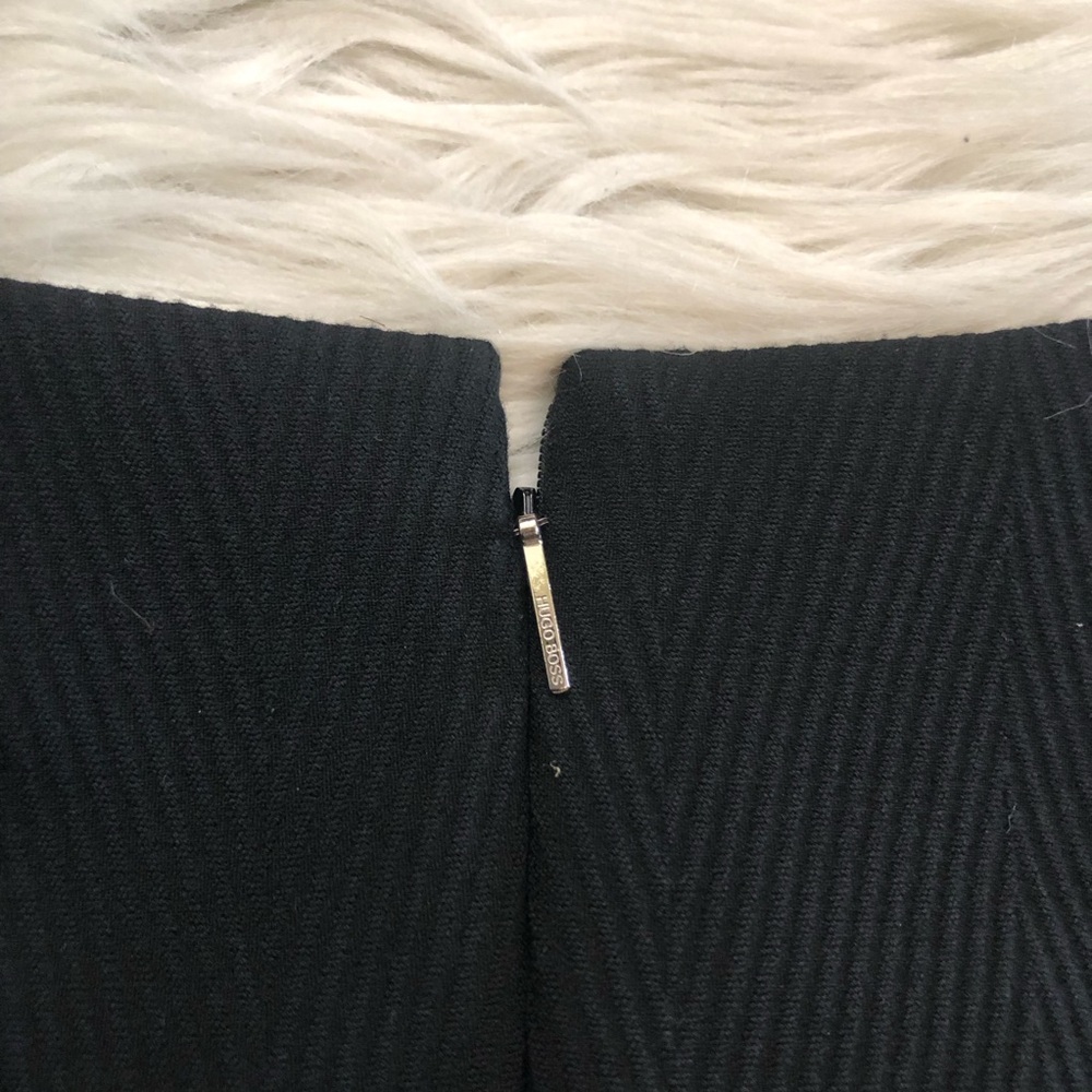 Boss Hugo Boss Textured Colorblock Classic Black White Sheath Dress size L - Picture 6 of 16